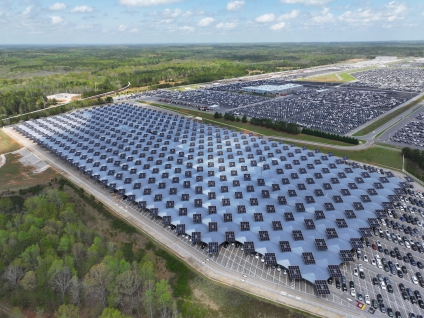 Kia Partners with VPS on solar hail protection canopy in Georgia