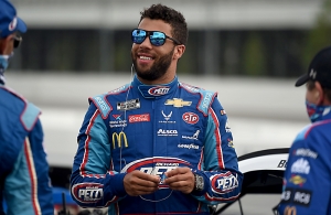 Bubba Wallace is pictured Saturday, June 27, at Pocono.