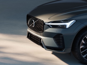 The 2026 Volvo XC60 plug-in hybrid features the traditional Volvo "Thor's Hammer" lighting design.