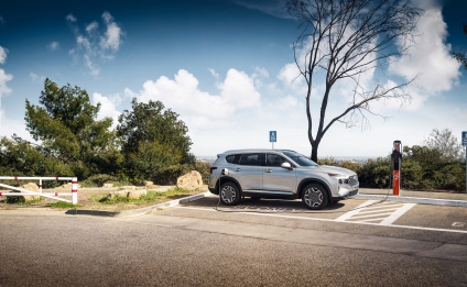 The 2023 Hyundai Santa Fe PHEV will provide 31 miles of electric-only miles, enough to handle many people's daily commutes without needed to use gas