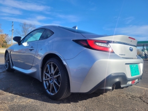 They 2022 Subaru BRZ&#039;s sporty driving nature matches its racecar-inspired design.